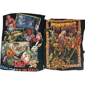 Universal Studios Hollywood Halloween Horror Nights XL T-Shirts Lot of 2 2023